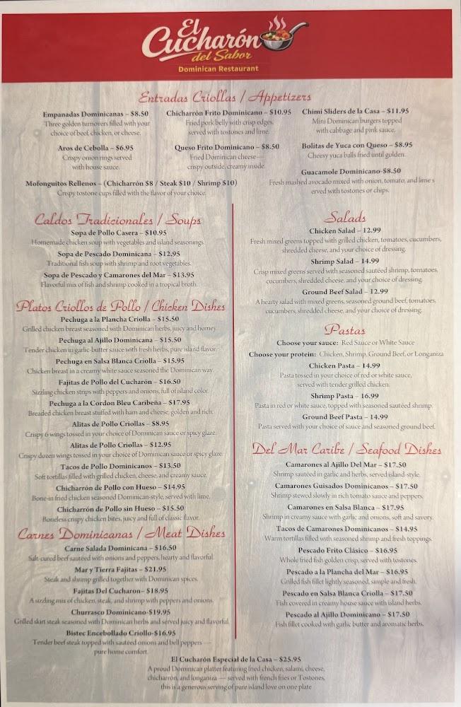 El Cucharon del sabor Menu image 2